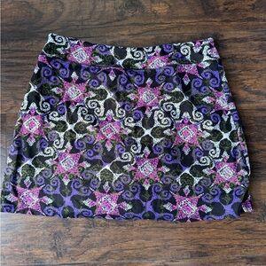 Tranquility by Colorado Clothing Purple and Black Mini Skirt